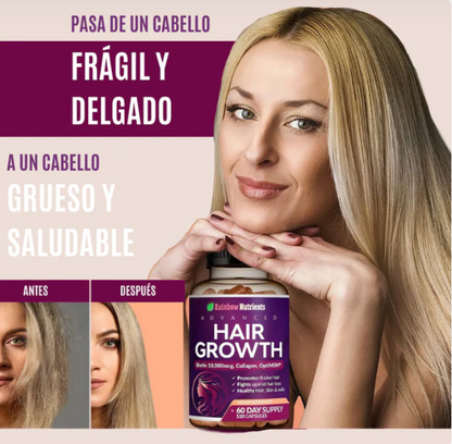 Hair Growth® – Cabello Más Largo, Fuerte y Hermoso Desde la Raíz